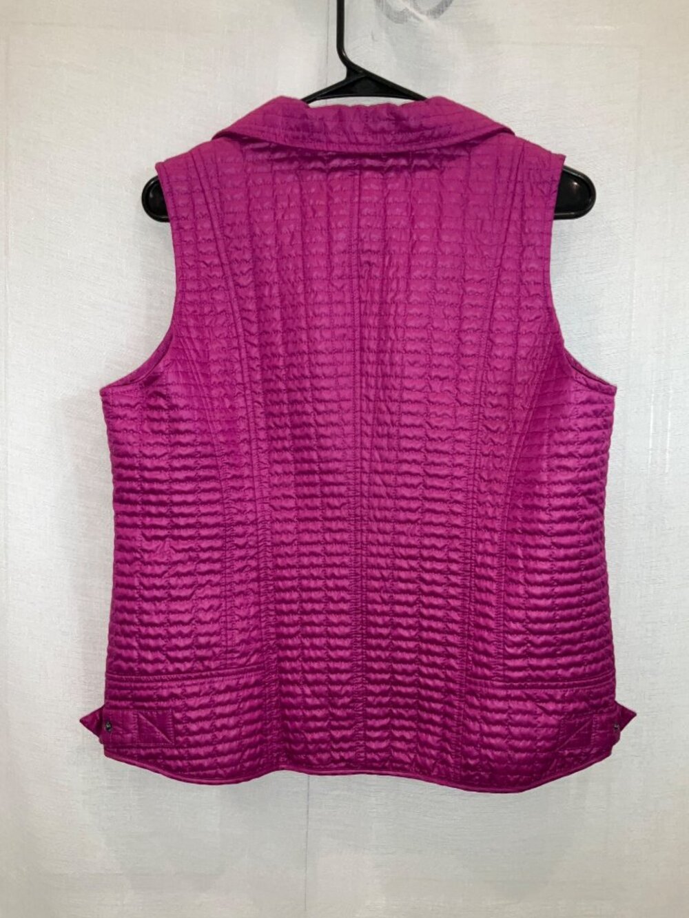 Chico's Pink Quilted Zip-Up Vest size 1 Medium Women's Golf Beach Fun - Picture 4 of 7